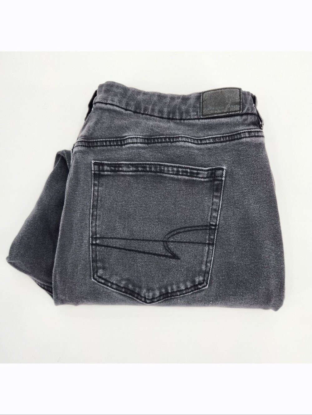 American Eagle Stretch Curvy Mom Jean Womens Size 20 Black Wash Denim